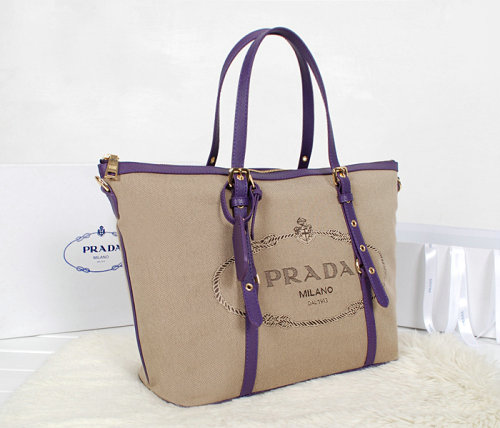 2014 Prada shoulder bag fabric BL4253 purple for sale